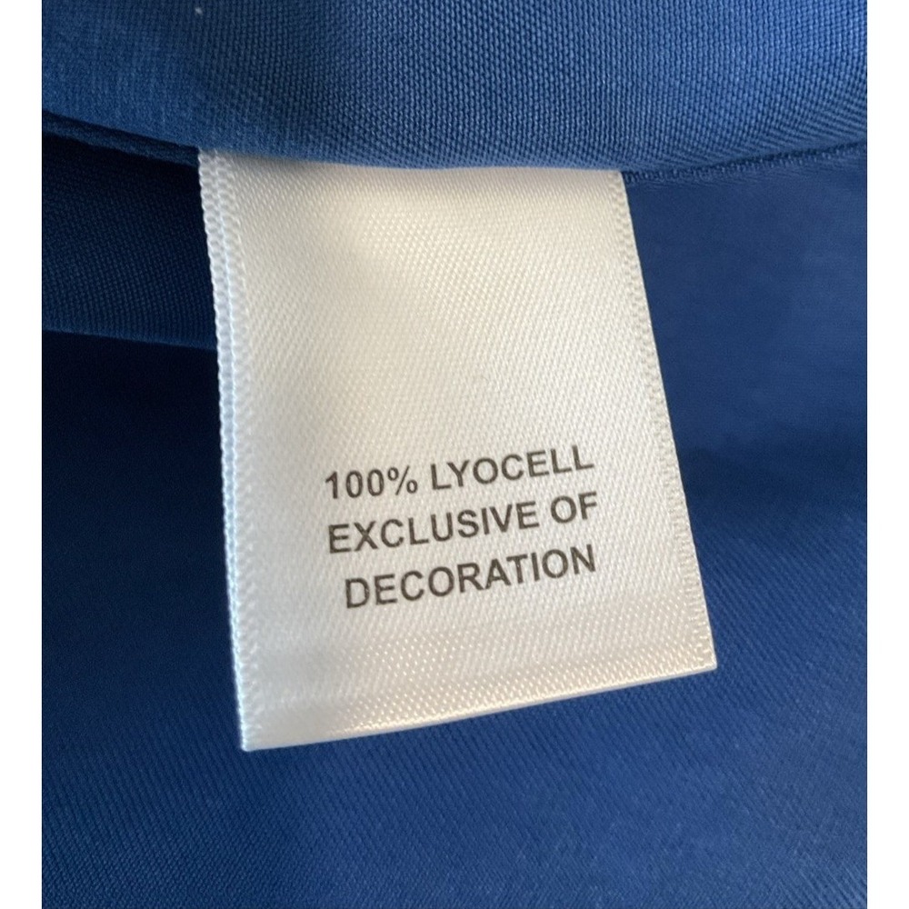 NEW Murano Performance Blue Button‎ Up Short Sleeve Shirt Pocket Casual XL Tall - Picture 7 of 8